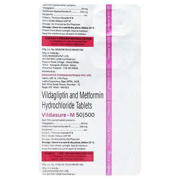 VILDASURE M 500 Tablet 10's