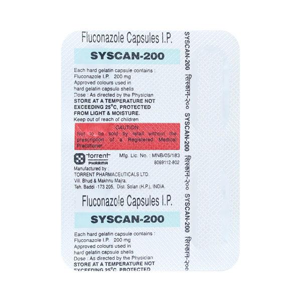 Syscan 200mg Capsule 4'S