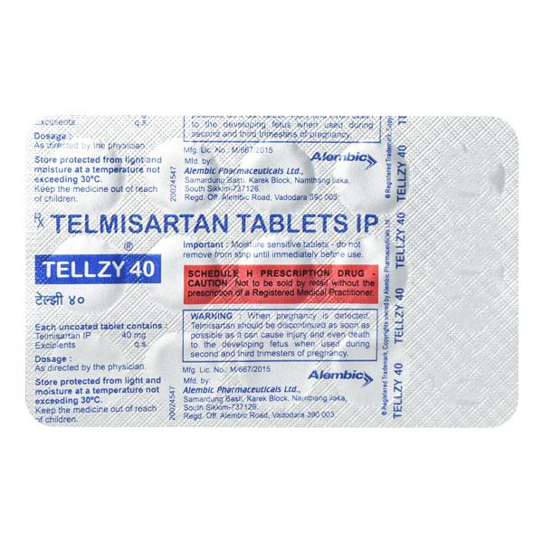 Tellzy 40mg Tablet 15'S