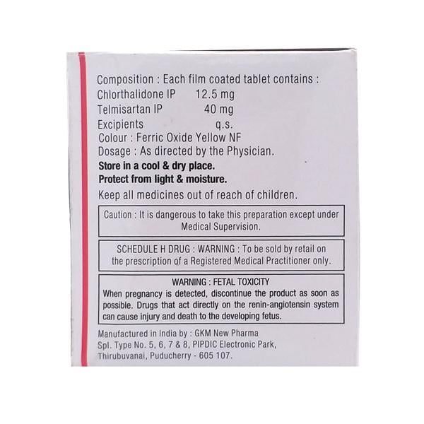 Telsar CH 40/12.5 Tablet 10'S