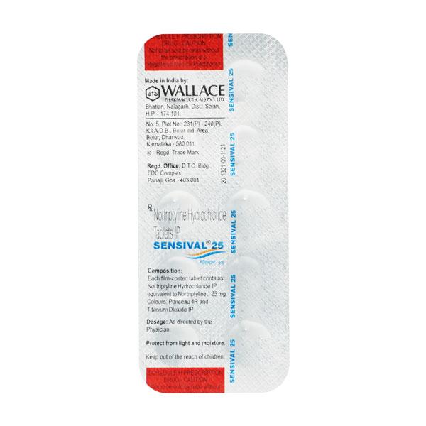 Sensival 25mg Tablet 10'S