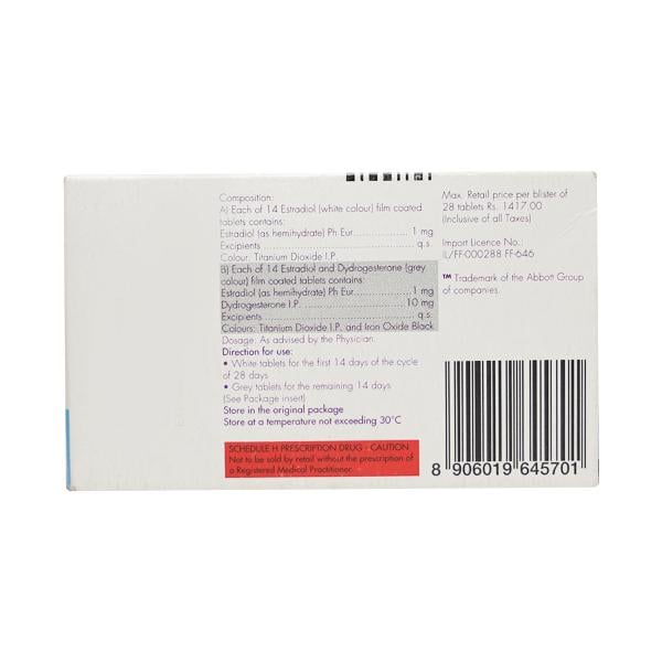 Femoston 1/10mg Tablet 28'S
