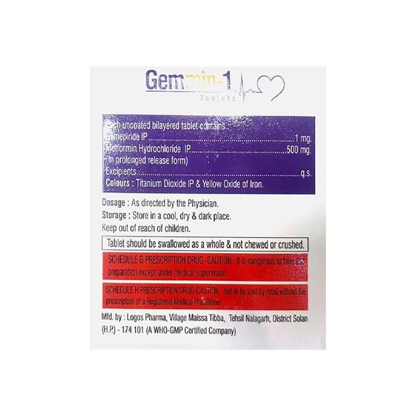 GEMMIN 1 Tablet 15's