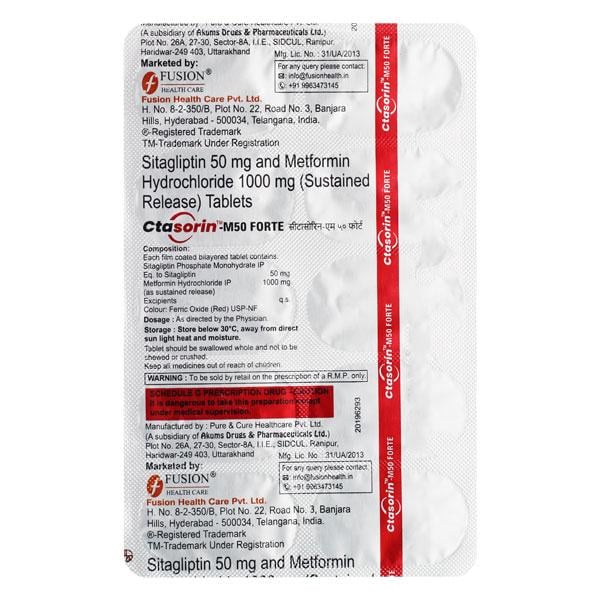 CTASORIN M 50 FORTE Tablet 10's