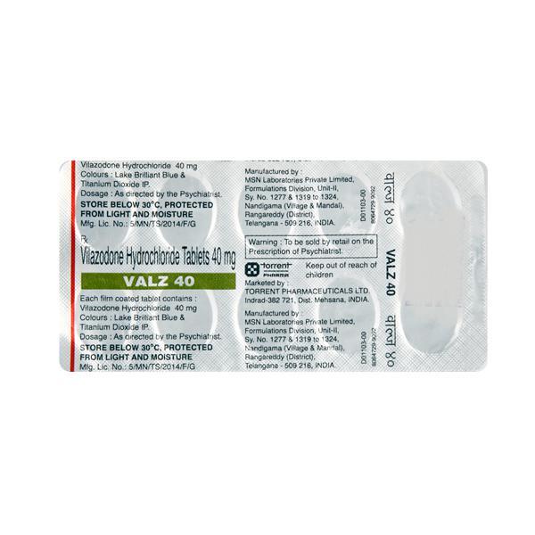 Valz 40mg Tablet 10'S