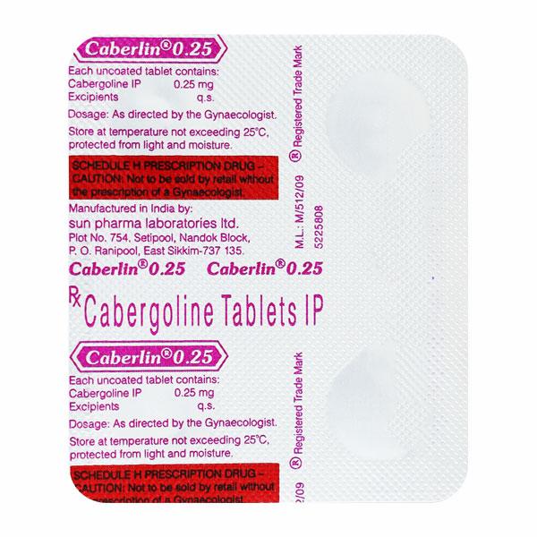 Caberlin 0.25mg Tablet 4'S