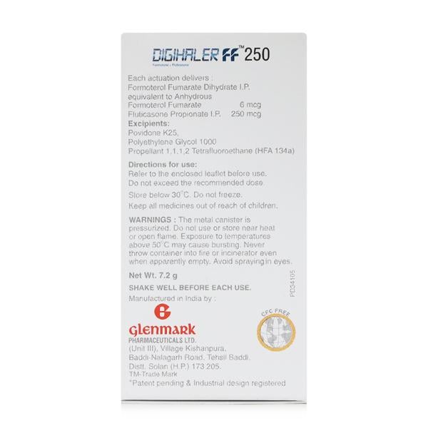 Digihaler FF 250mcg Inhaler 120Md