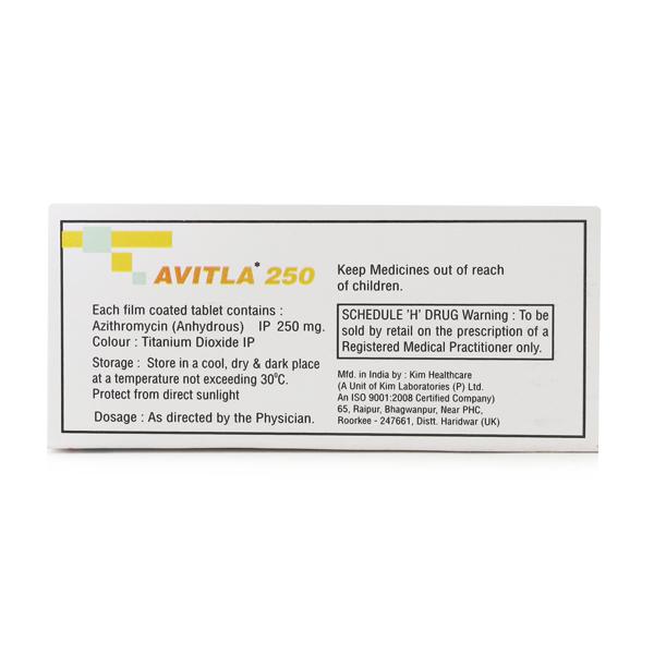 AVITLA 250mg Tablet 10's