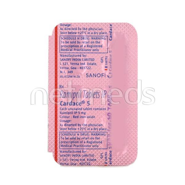 Cardace 5mg Tablet 10'S