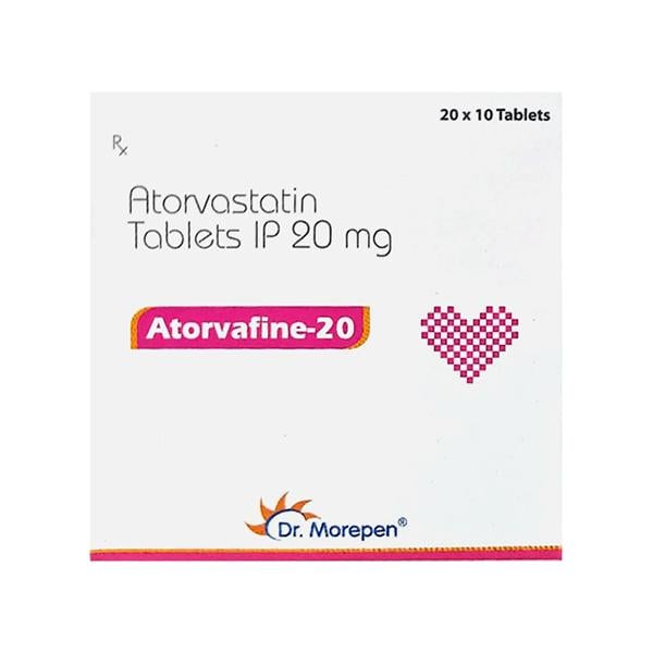 ATORVAFINE 20mg Tablet 10's