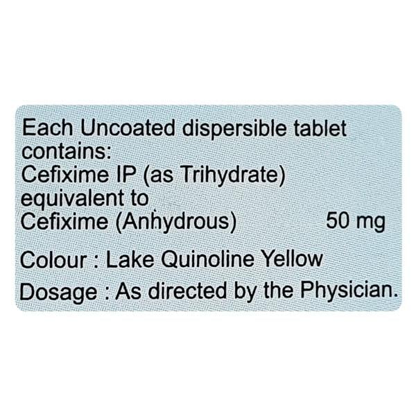 Cefolac DT 50mg Tablet 10'S