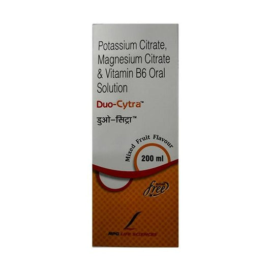 DUO Cytra Sugar Free Mixed Fruit Flavour Oral Solution 200ml