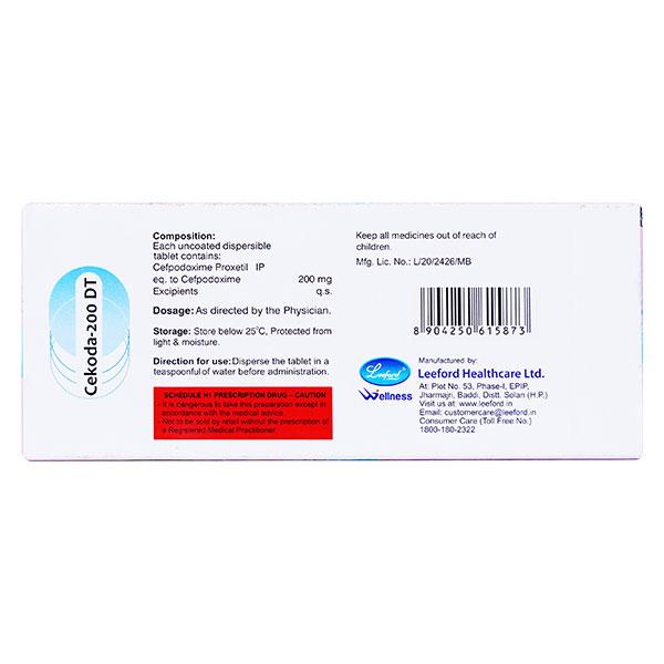CEKODA DT 200 Tablet 10's
