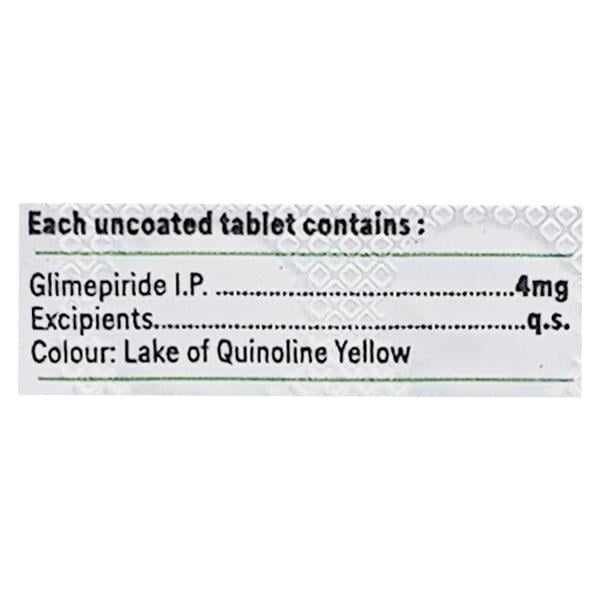 Glimy 4mg Tablet 10'S