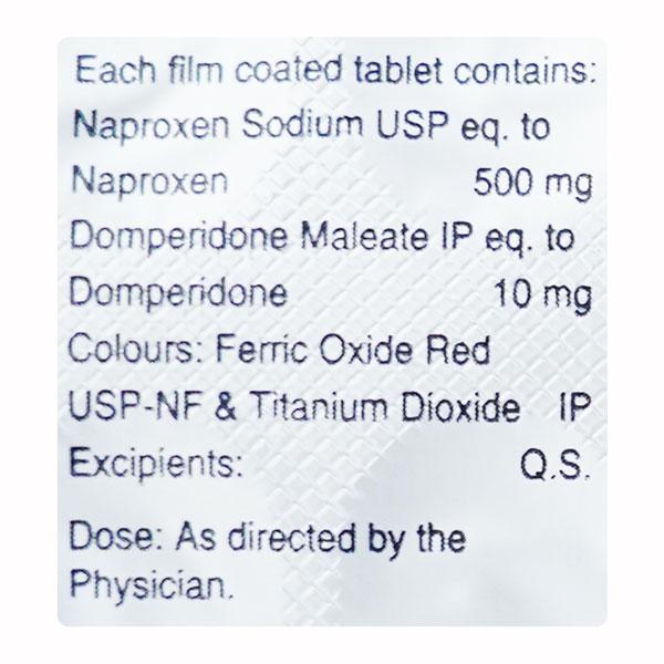 Napra D 500mg Tablet 10'S