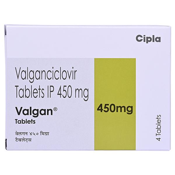 Valgan 450mg Tablet 4'S
