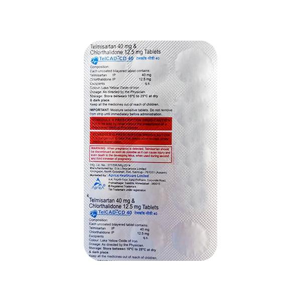TEL CAD CD 40mg Tablet 15's