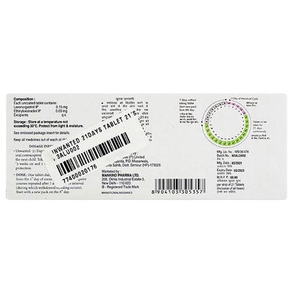 UNWANTED 21DAYS TABLET 21'S