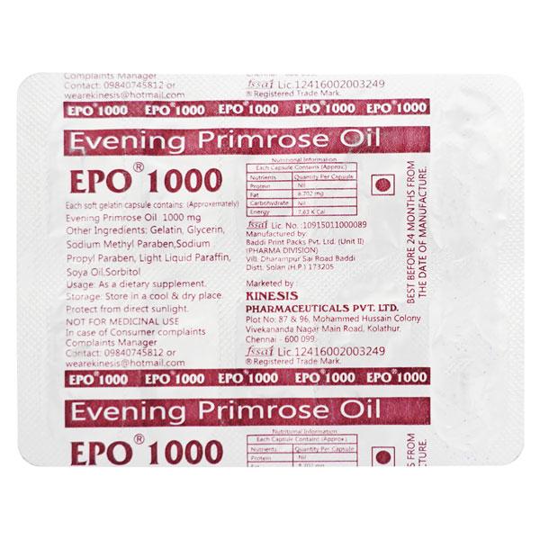 EPO 1000 Capsule 10'S