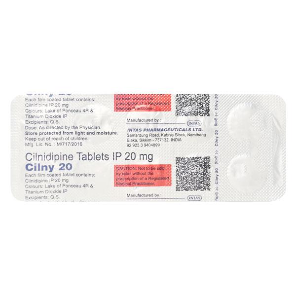 Cilny 20mg Tablet 10'S