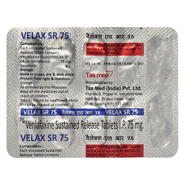 VELAX SR 75mg Tablet 10's