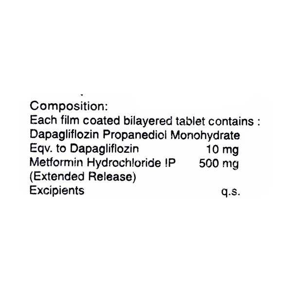 DAPARAY M 10/500 Tablet 10's