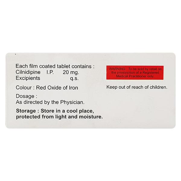 Cilnipres 20mg Tablet 10'S