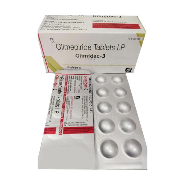 GLIMIDAC 3 Tablet 10's