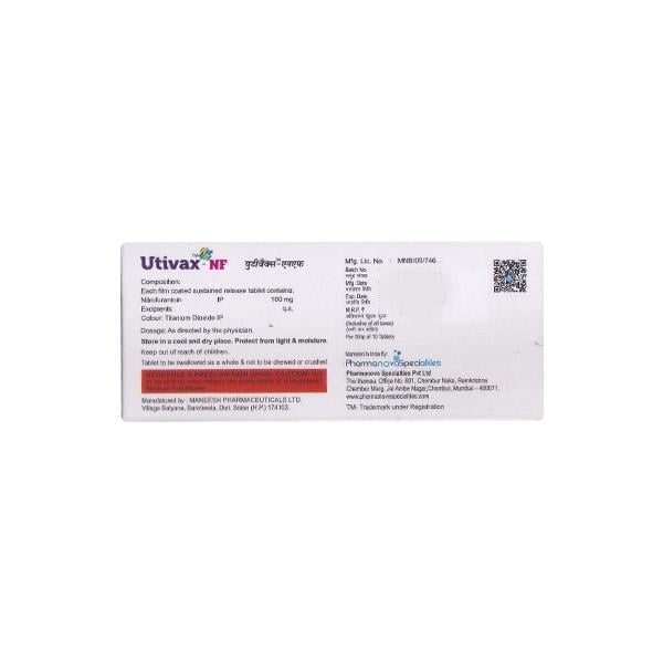 UTIVAX NF 100mg Tablet 10's