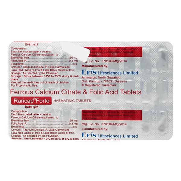 Raricap Forte Tablet 30'S