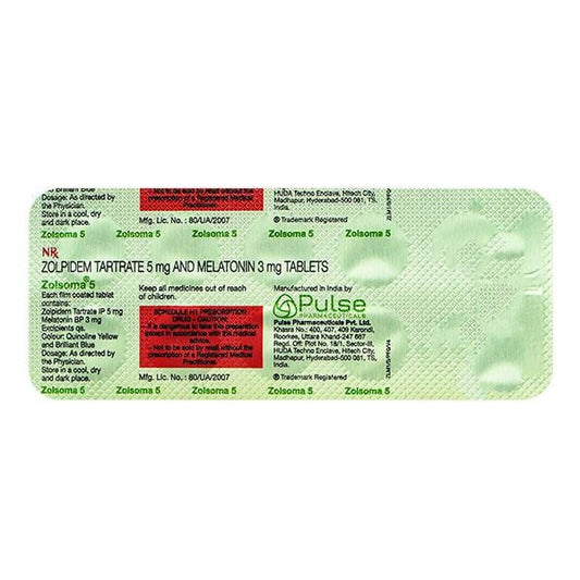 Zolsoma 5mg Tablet 10'S