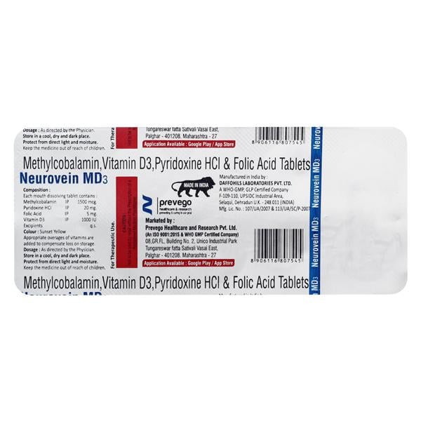 NEUROVEIN MD3 Tablet 10's