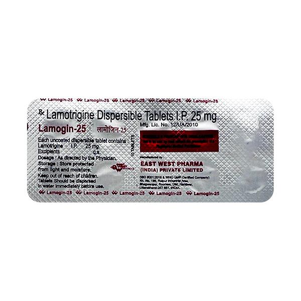 Lamogin 25mg Tablet 10'S