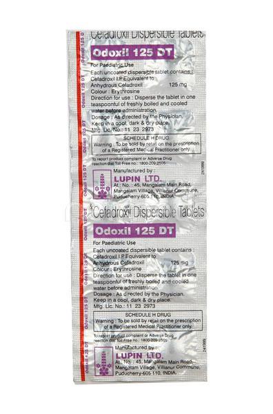 Odoxil DT 125mg Tablet 10'S