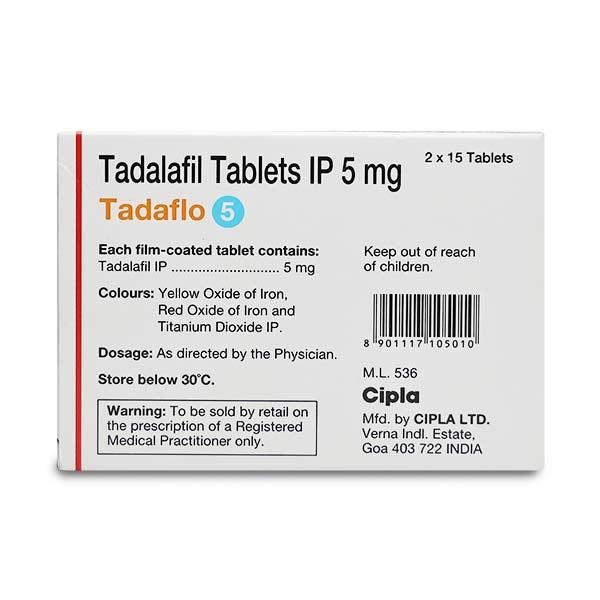 Tadaflo 5mg Tablet 15'S