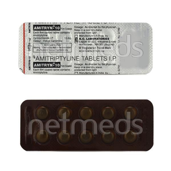 Amitryn 10mg Tablet 10'S