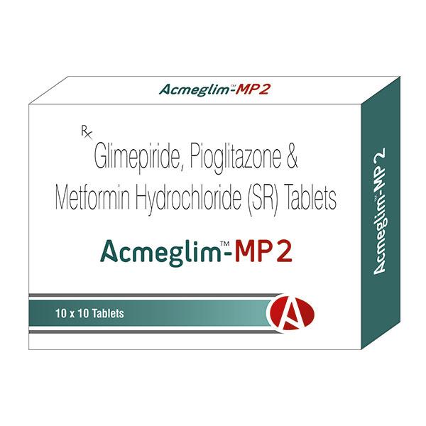 ACMEGLIM MP 2 Tablet 10's