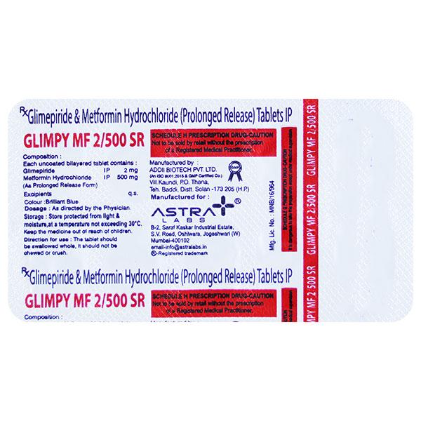 GLIMPY MF SR 2 Tablet 10's