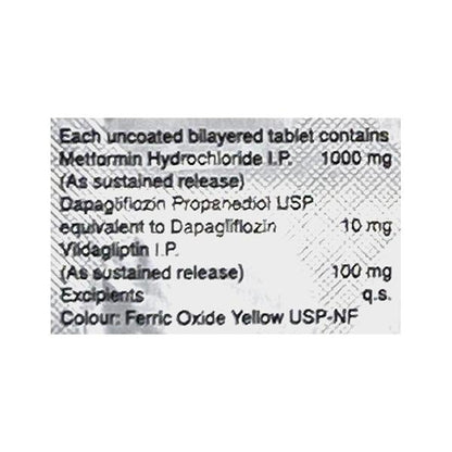 ENCELIN DM 100/10/1000 Tablet 10's