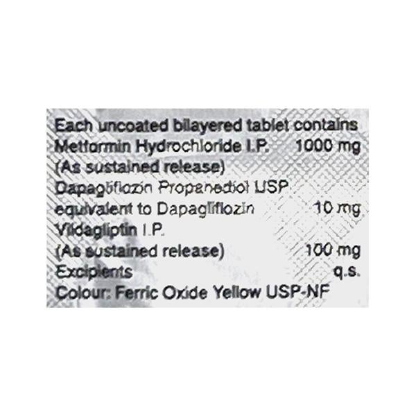 ENCELIN DM 100/10/1000 Tablet 10's