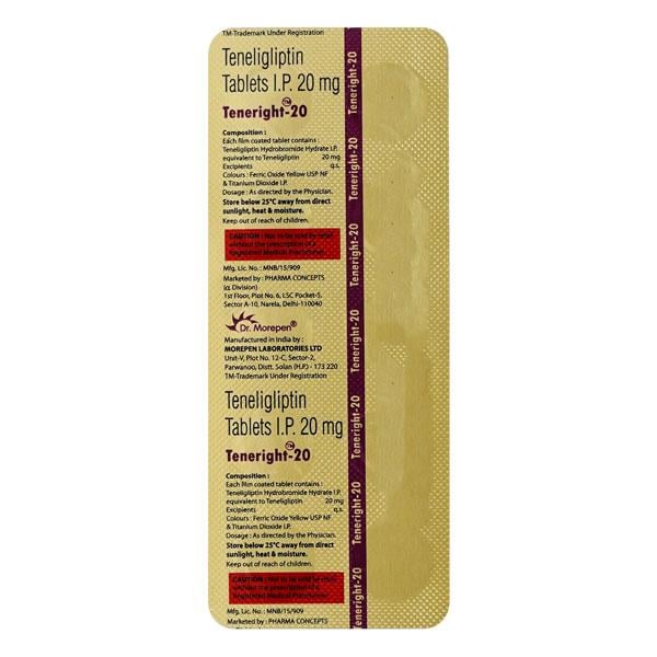 TENERIGHT 20mg Tablet 10's