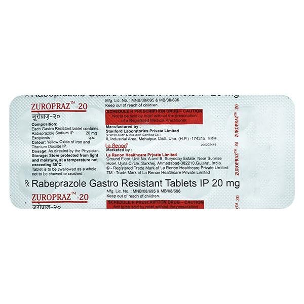 Zuropraz 20mg Tablet 10'S