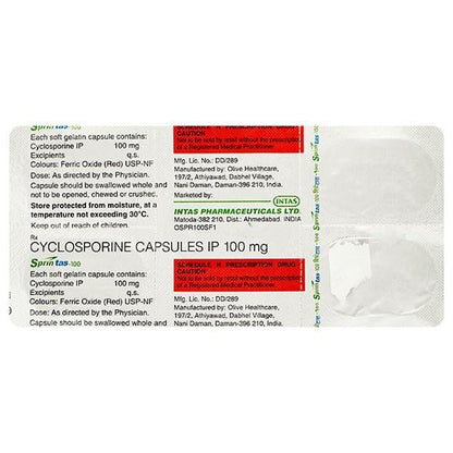 SPRINTAS 100mg Capsule 5's