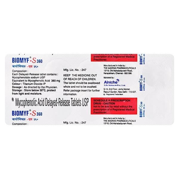 BIOMYF S 360mg Tablet 10's