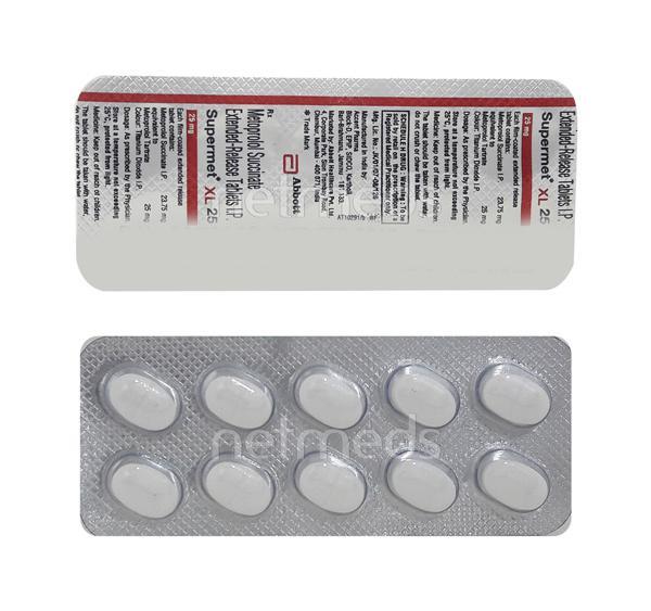 Supermet XL 25mg Tablet 10'S