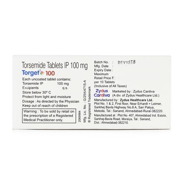Torget 100mg Tablet 10'S
