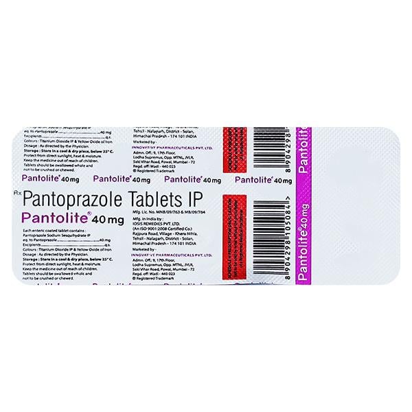 PANTOLITE 40 Tablet 10's