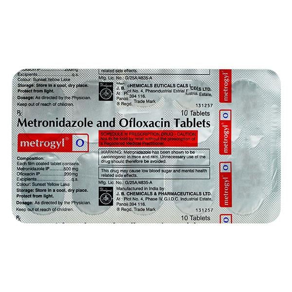 METROGYL O Tablet 10's