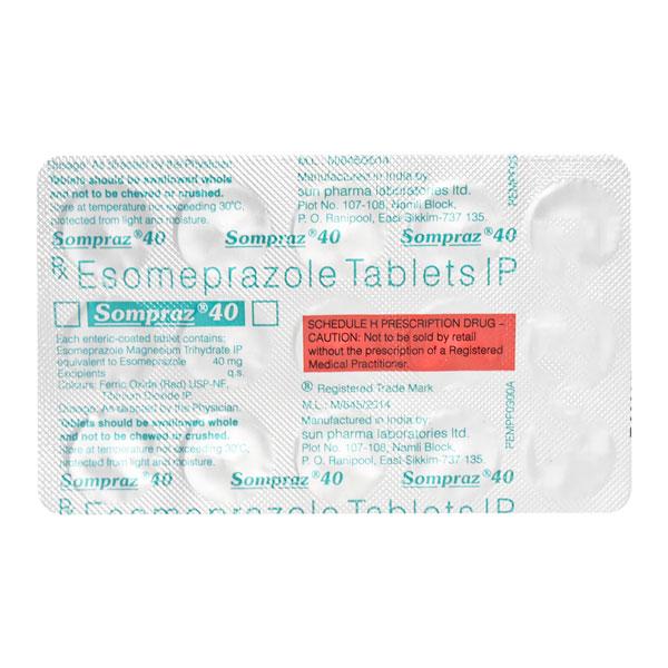 Sompraz 40mg Tablet 15'S