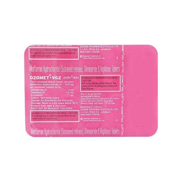 Ozomet VG 2mg Tablet 10'S